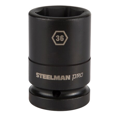 Steelman 1" Drive x 36mm 6-Point Thin Wall Deep Impact Socket 79355